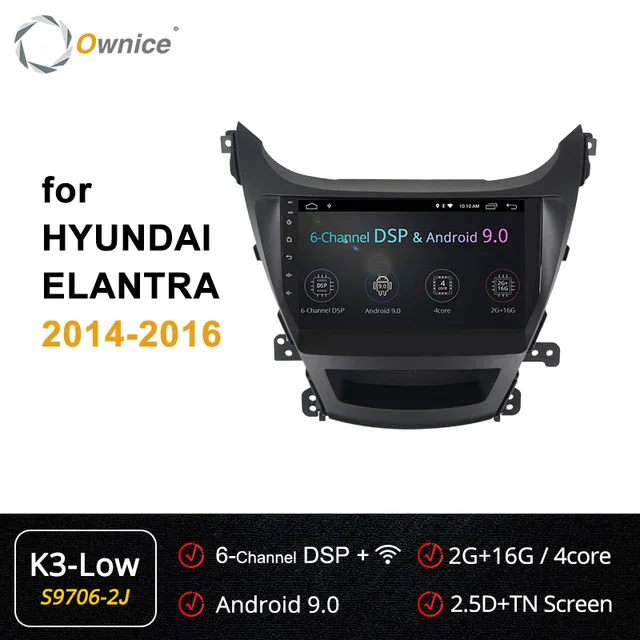 Ownice 360 Pano ram a 4G ram 64G rom Android 9,0 4G LTE SPDIF Автомобильный Радио Видео Плеер DVD gps navi " для hyundai Avante 2012 - Цвет: K3-Low