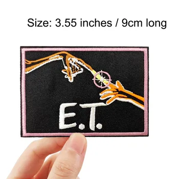 

3.55'' E.T. the Extra-Terrestrial Fingers Embroidered iron on and sew on Patch Phone Home Steven Spielberg