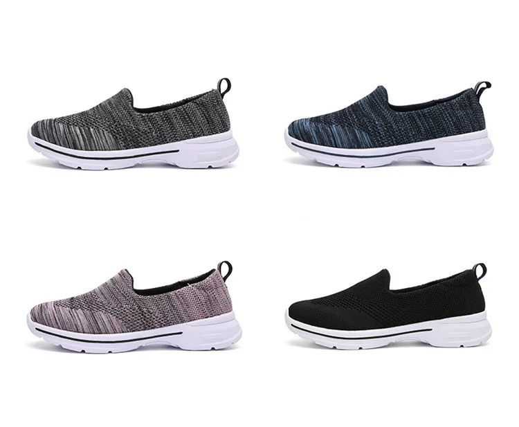 QJ 1938-2019 Autumn Mesh Women Sneakers Woman Sport Walking Flats-2