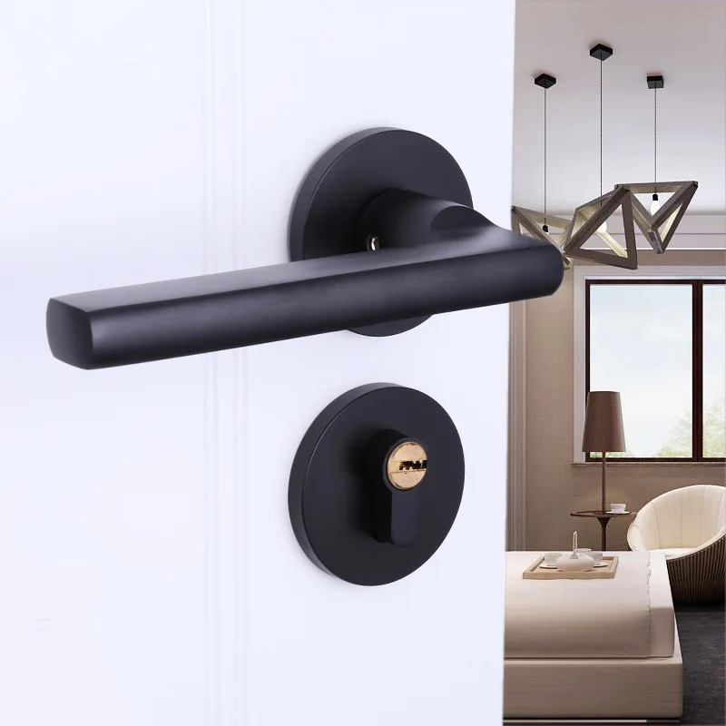 

Manufacturers Direct Selling 505-84 Black And White with Pattern Split Type Handle Lock Alumimum Doorknob Protector Hardware Loc