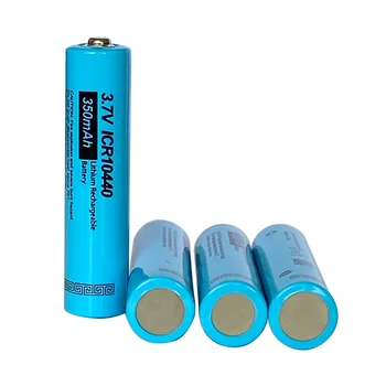 

8Pc PKCELL Button Top AAA ICR10440 3.7v Liion Rechargeable Battery 10440 For headlamp mechanical mod torch headlight vap