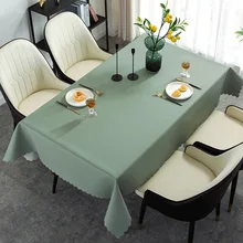 Toalha de mesa retangular do pvc oilcloth impermeável na trilha de pano da capa de mesa na tabela para a decoração da cozinha para a casa