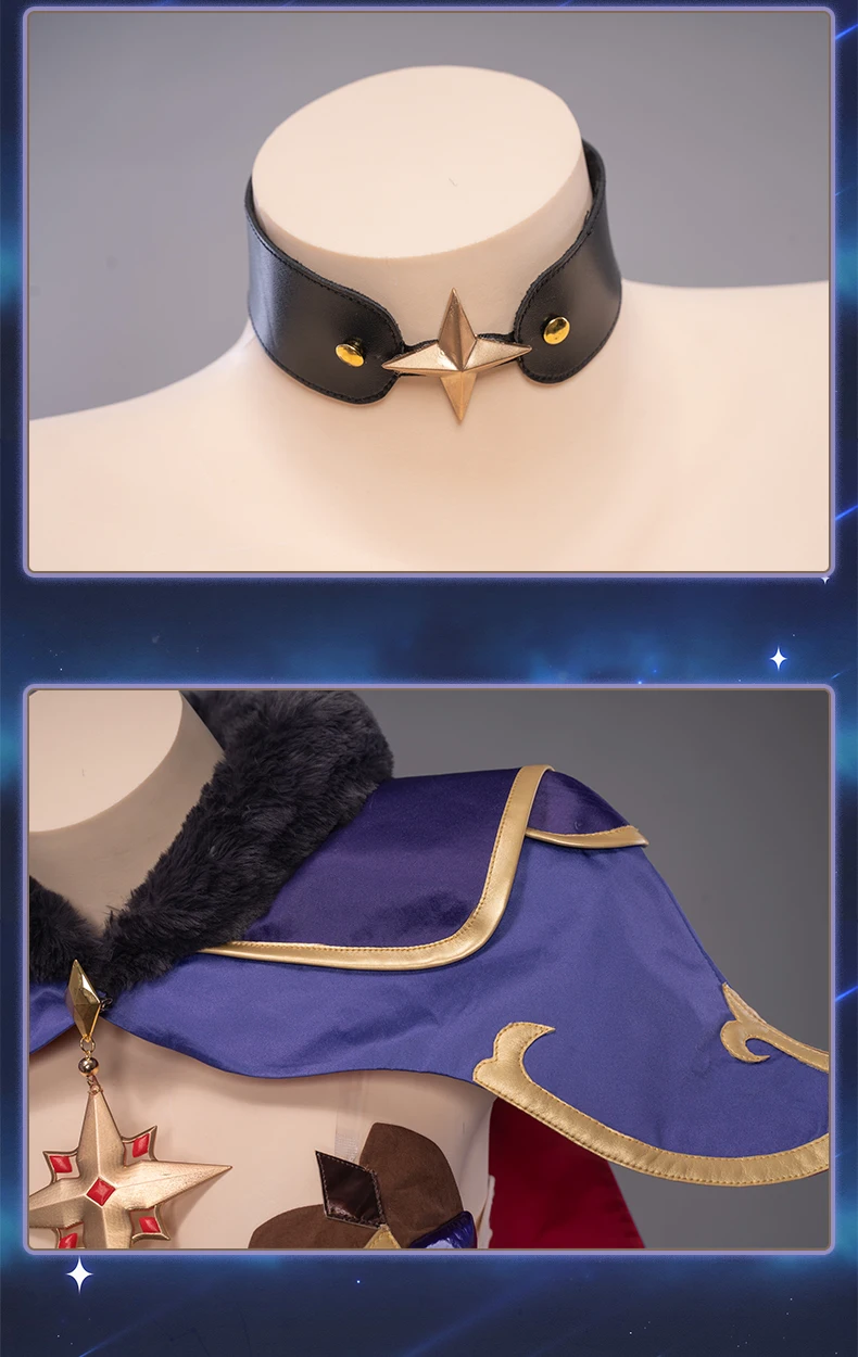 UWOWO Game Genshin Impact Mona Megistus Astral Reflection Cosplay Costume Special Cute Enigmatic Astrologer