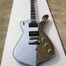 Фиолетовый, золотой, синий, обычная белая зеркальная трещина/электрогитара