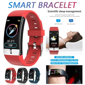 

E66+ ECG Health Monitor Smart Watch Thermometer Temperature Measurement Run Route Track Music Control Sport Smartwatch Pulse