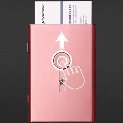 Porte cartes de visite, étui à main pour cartes bancaires, emballage en métal Ultra mince, boîte d'emballage pour cartes de visite, organisateur 