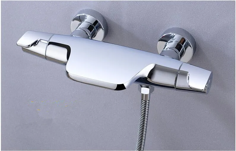 Новое поступление высокое качество ванная комната Твердый латунный кран для ванны набор хромированный термостатический водопад смеситель для душа кран