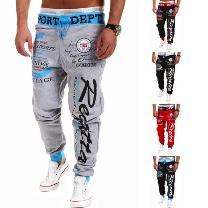 Autumn Winter Running Pants Men Loose Joggers Dance Basketball Sweatpants Gym Training Jogging Pants Mens Sport Trousers Letter