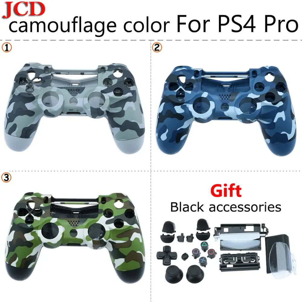 JCD Новые камуфляжные Чехлы корпус оболочки кнопки для PS4 Pro контроллер Замена для sony для Playstation 4 Pro геймпад