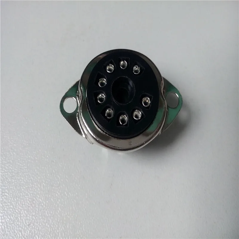 Бакелит ламповая панель PCP9-F PCP9-F-G сиденье серебряных ног Pcb для 12AX7 12AU7 ECC83 6p1 6n1