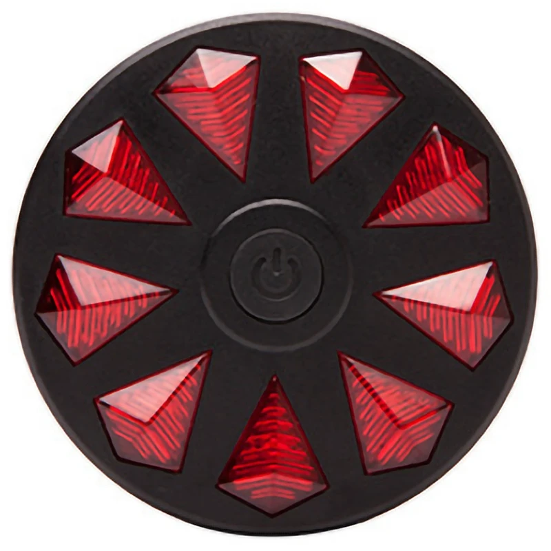 

New Hot Mountain Bike Taillights Round Nine Diamond Taillights Warning Lights Night Riding Led Equipment