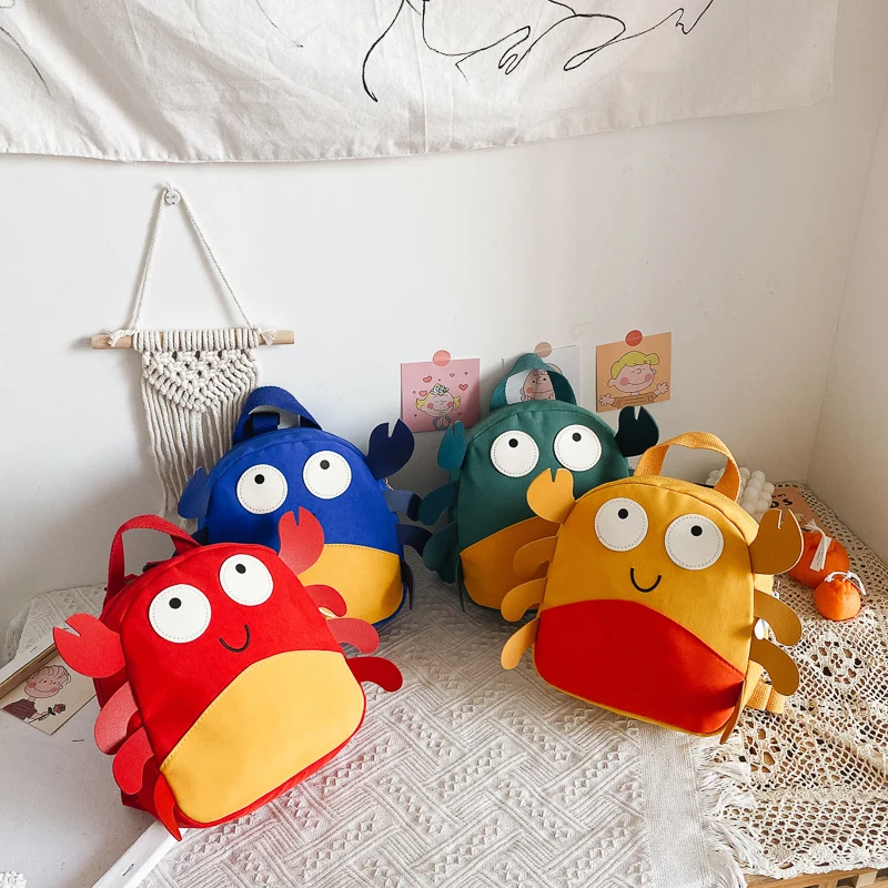 

Crab Backpack Kids Cute Cartoon Shape 2020 Cartoon Animal Shape Schoolbag for Kids Boys Girls