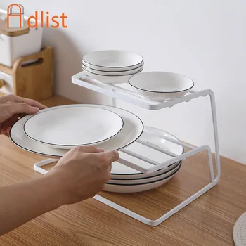 

1PC 3 Layers Corner Dish Shelf Ventilated Anti-rust Home Kitchen Stand Cutlery Storage Rack Drain Simple Iron Art Tableware Tool