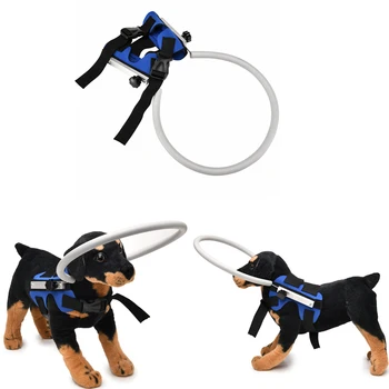 

Blind Dog Harness Guiding Device, Pet Safe Halo Prevent Collision & Build Confidence Blind Dog Accessories