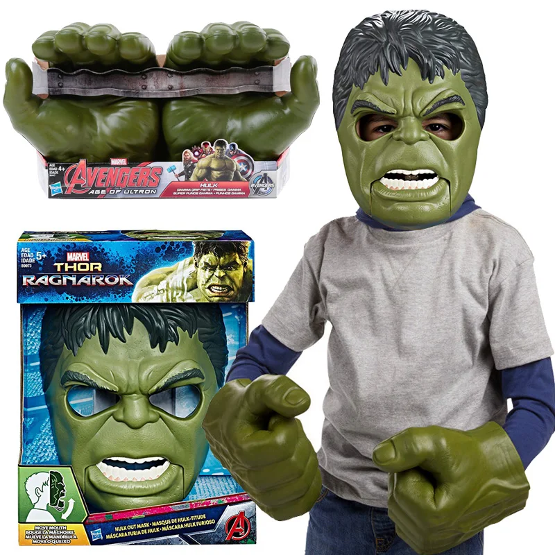 28 см Hasbro натуральная американская Raytheon 3 Халк роинг забавная маска Marvel Мстители детская взрослая зеленая гигантская маска