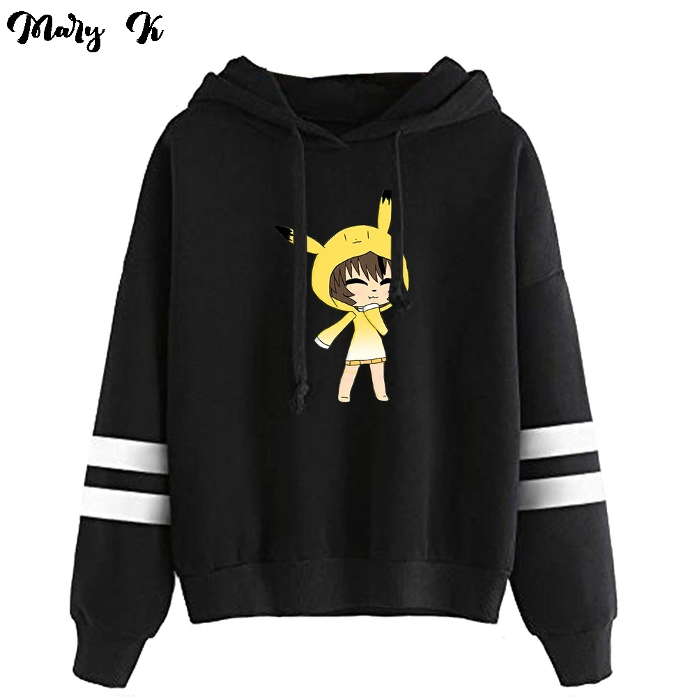 Personalidade gacha life hoodie homens mulheres moletom harajuku streetwear  meninos/meninas moda manga longa roupas engraçadas / Moletons e blusões