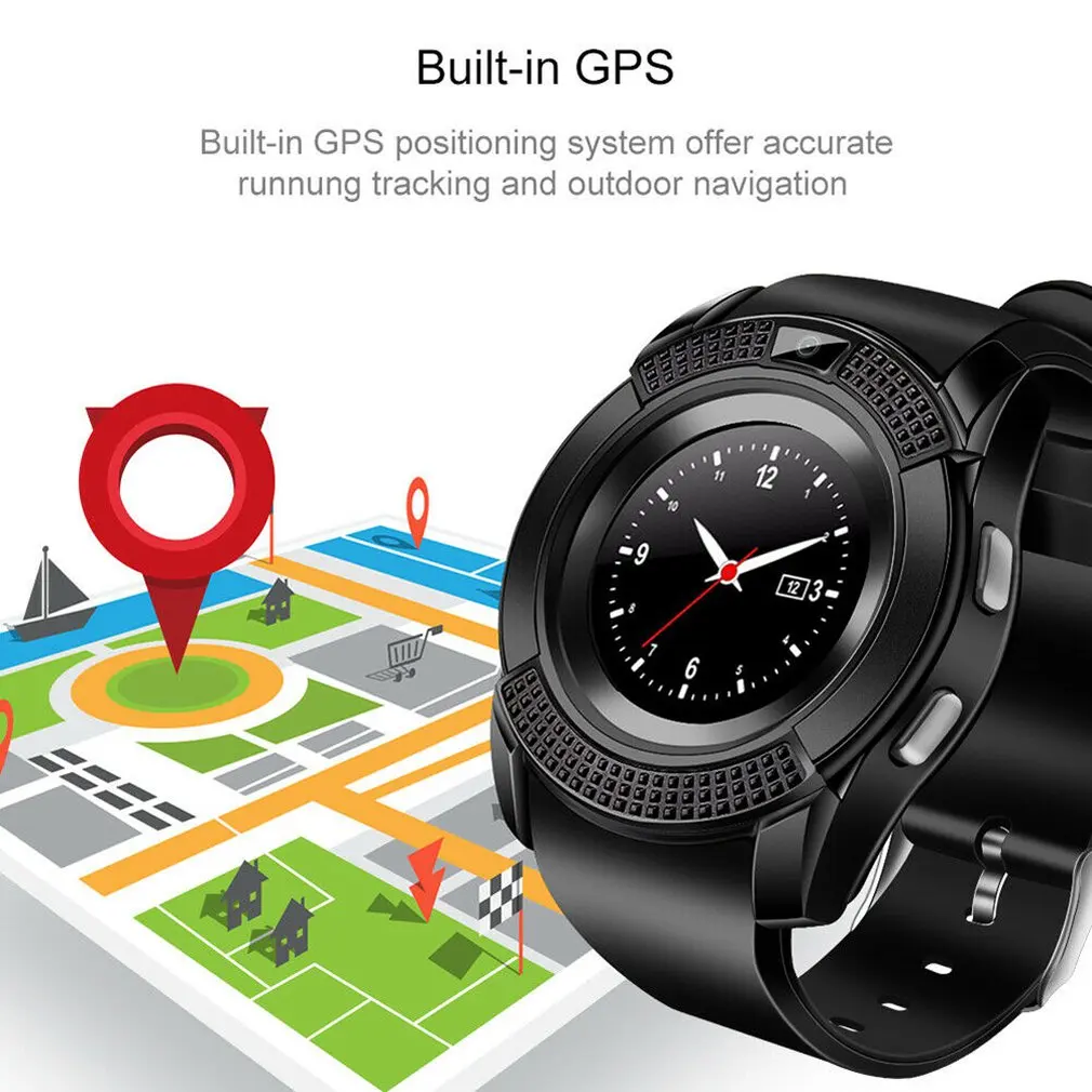 Bluetooth 3,0 Смарт-часы Relogio Android SmartWatch телефонный звонок GSM Sim карта дистанционная камера Информация наручные часы