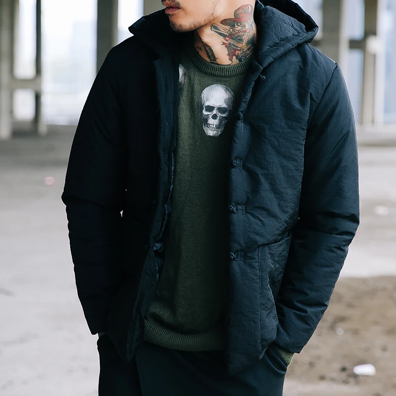 

Chinese Style Surplices Male Pankou Even Hat Jacket Paragraph With Thick Keep Warm In Winter Cotton-padded Clothes