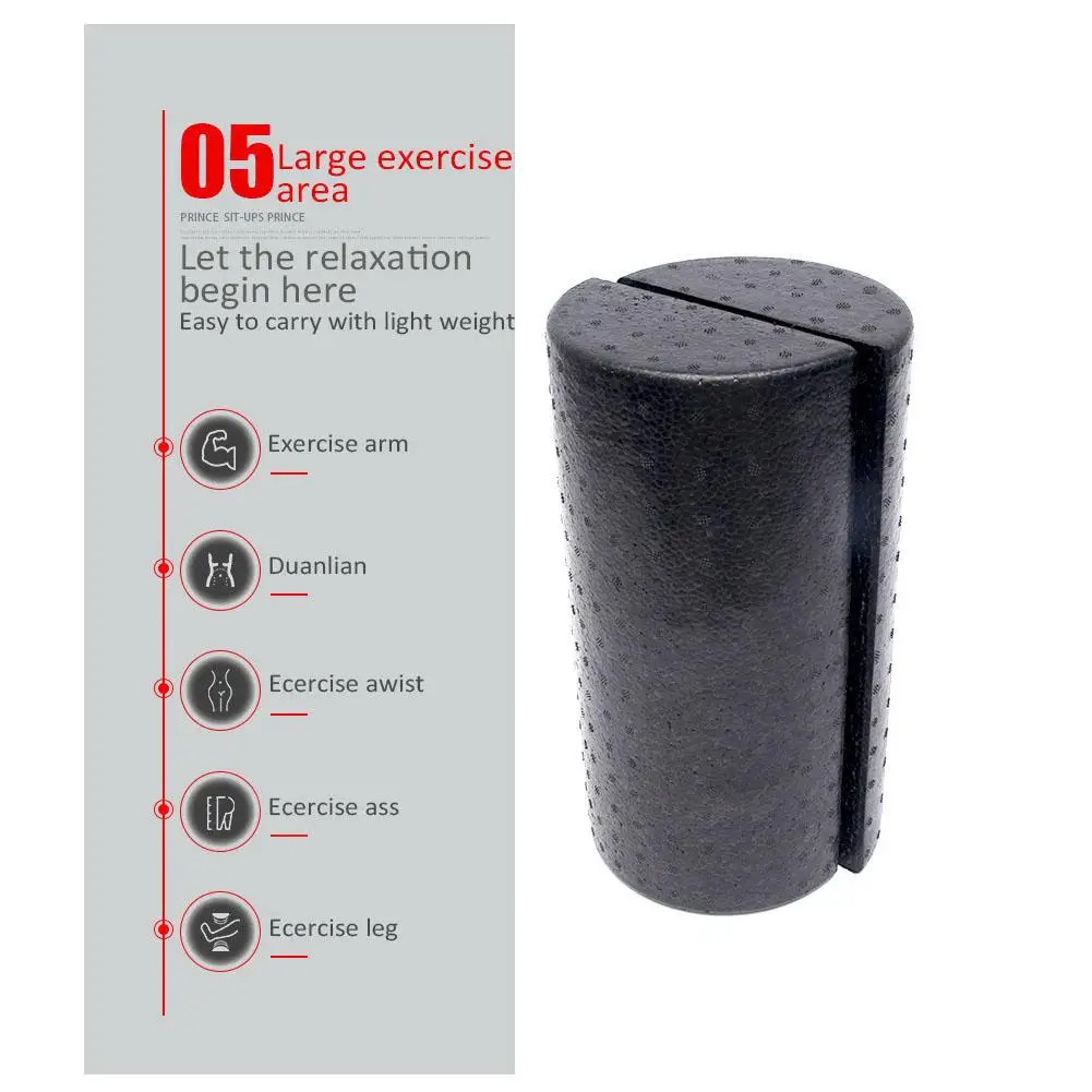 Half Round Yoga Column Yoga High Density Foam Roller Muscle RollerTraining Shaft Massage Roller Fitness Equipments