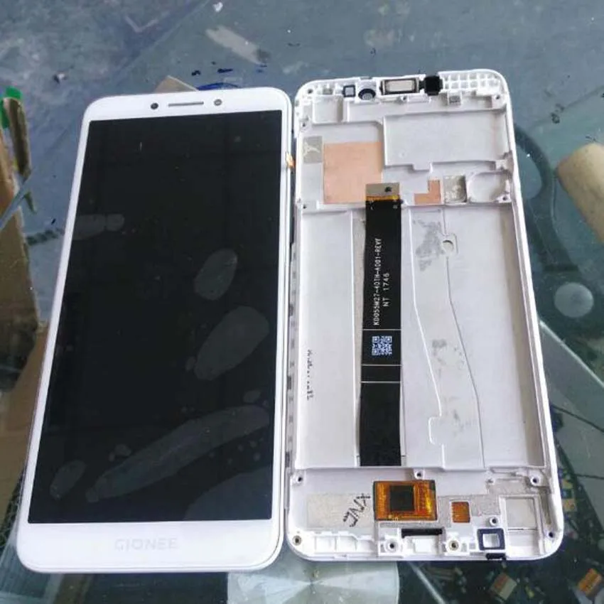 Tested Good Working Touch Panel Screen LCD Display Digitizer Assembly Glass Sensor Pantalla+ Frame For Gionee F205 F205L