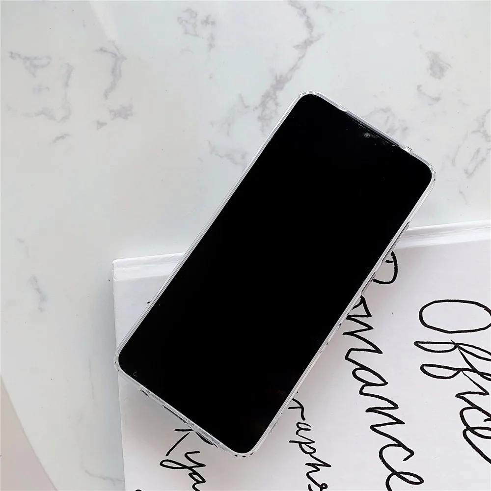 Для Redmi Note 8 глянцевый чехол с цветком и держателем-Подставкой Мягкий чехол для Xiaomi Redmi Note 5 задняя крышка для Redmi Note 6 7 Pro