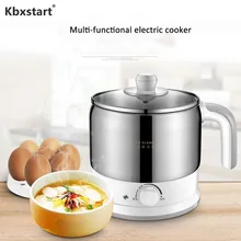 220 В многофункциональная электрическая плита из нержавеющей стали, мини кастрюля для тушения, кухонная мультиварка, электрическая кастрюля для приготовления лапши