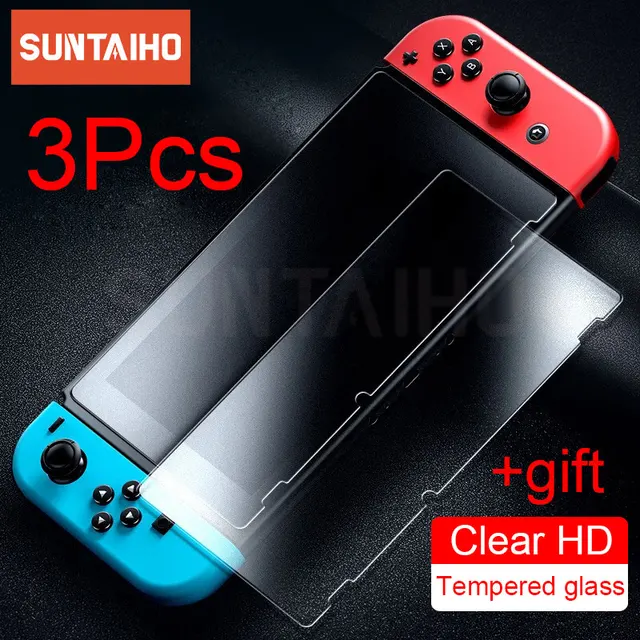 3Pcs Tempered Glass 9H HD Screen Protector Film For Nintendo Switch NS Oled Screen Protector For Nintendo Switch Lite Accessorie 1