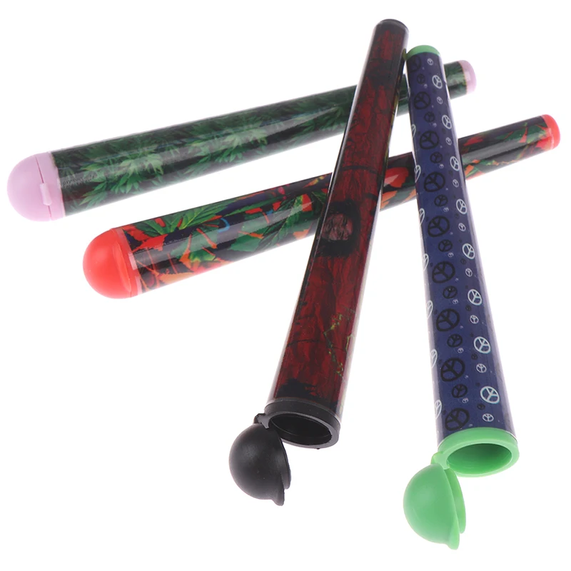 Tubes 120MM Stash Jar Joint Holder Storage Paper Cones Holder Airtight Waterproof Pill Box Without Cone 1pcs Random