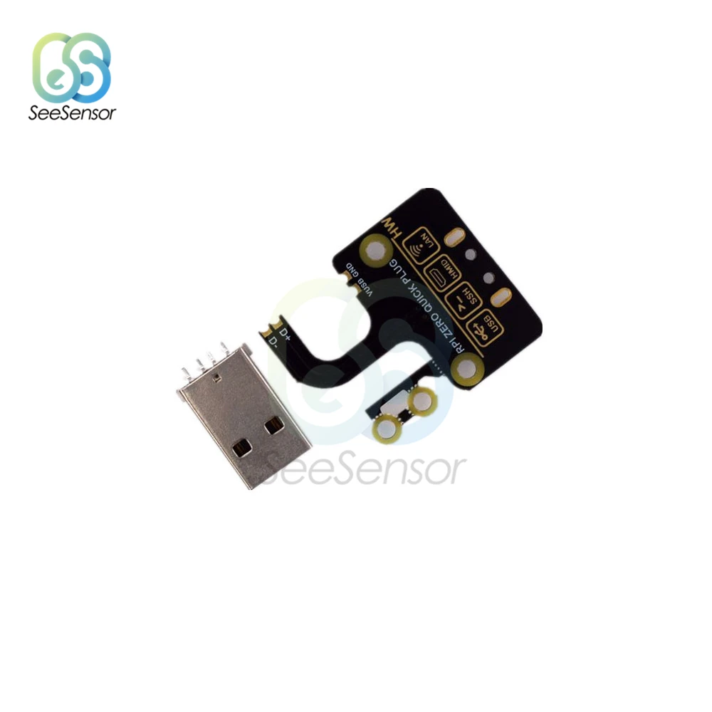Usb type-A Разъем Micro USB к type-A USB адаптер плата расширения для Raspberry Pi Zero/Zero W/Zero WH