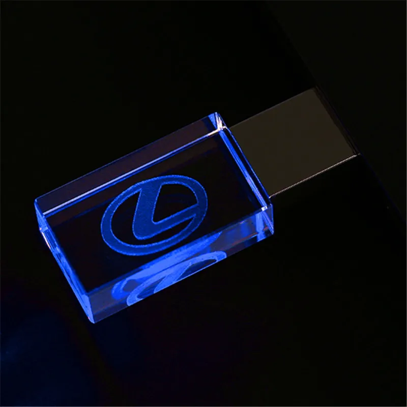 JASTER lexus кристалл+ металл USB флэш накопитель флешки 4 ГБ 8 16 32 64 128 Внешняя память stick u диск - Цвет: blue