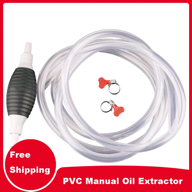 Manual oil pump Liquid Transfer Pump Manual Hand Pump Oil Water Petrol Diesel Fuel Liquid Transfer Pipe Rubber Hose