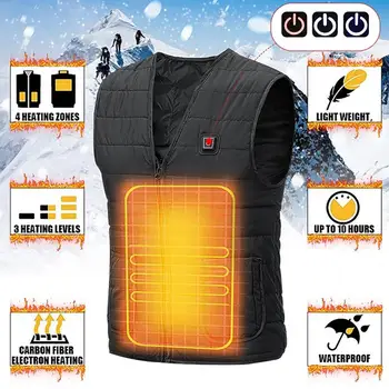 

Washable Vest Heating USB Charging Warm Heating Outdoor Temperature Control Camping Hiking Golf Vest (Without Battery)
