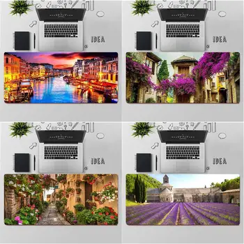 

FHNBLJ travel italy France London Flower World Places Desktop Pad Game Mousepad Free Shipping Large Mouse Pad Keyboards Mat