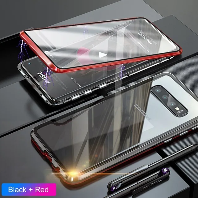Двухсторонний чехол из закаленного стекла для samsung Galaxy S8 Plus S9 ...