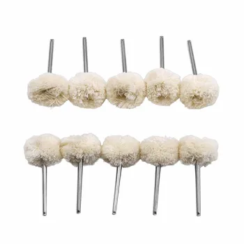 

10pcs Double Cotton Thread Mounted Abrasive Polishing Wheel Rotary Tools Polishing Brush Abrasive Brush