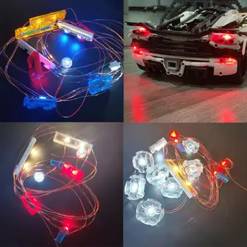

DIY Building Block Lighting Dazzle Visualization Technology Series Decoration Lego Building Block Technology Series