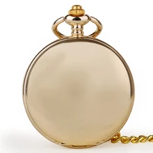 Кварцевые карманные часы двухсторонняя Золотая подвеска изысканное ожерелье римские цифровые часы с цепочкой подарки для мужчин и женщин дети