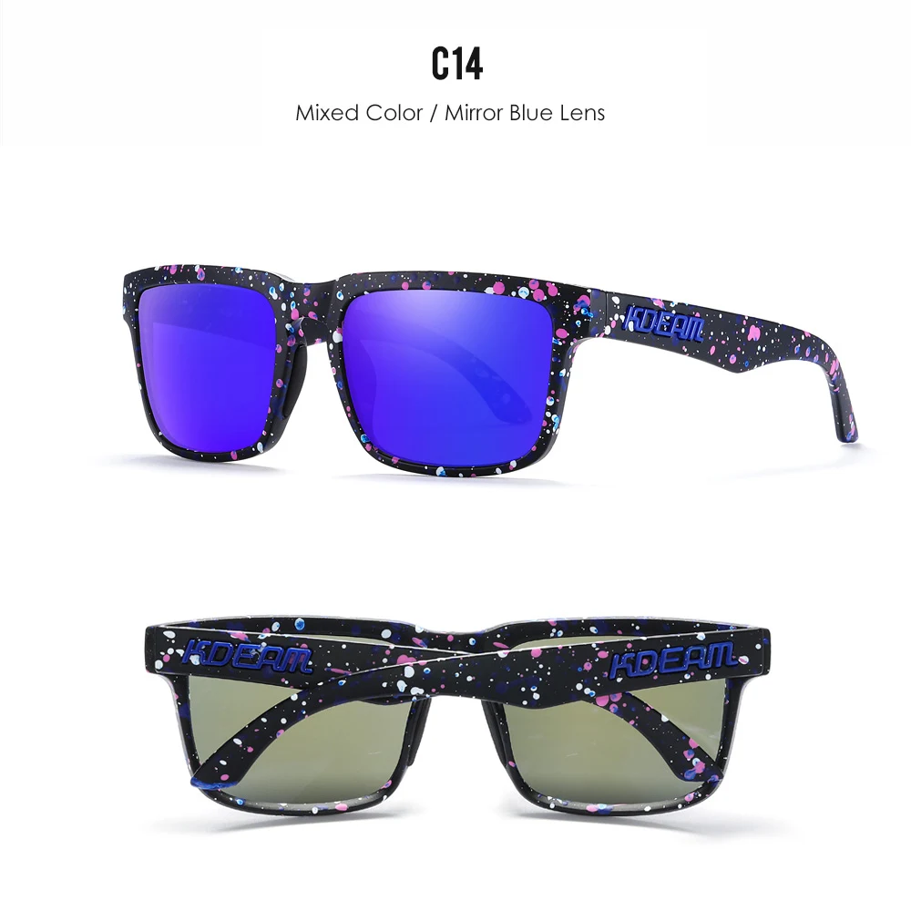 KDEAM 3D Logo Polarized Sunglasses with Real Coating Lens