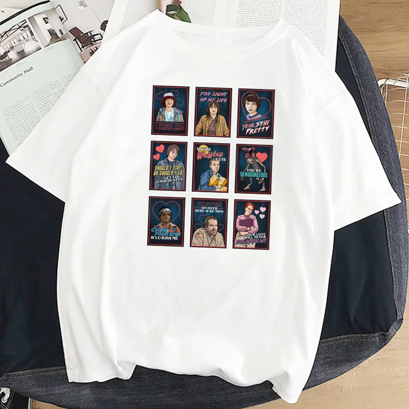 

Stranger Things T Shirt Eleven Women Casual Top Tee Shirts Tshirt T-shirt Female Femme Clothing Harajuku Funny Movie Shirt