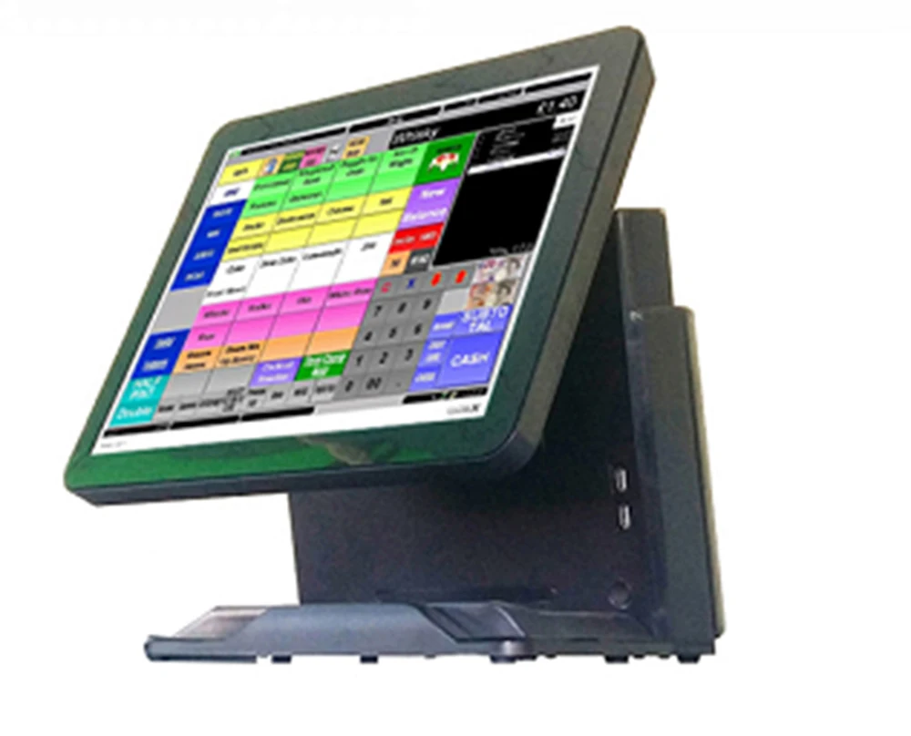 US $371.00 High quality Point of sales POS system for restaurants 15 inch touch screen black ComPOSxb TFT j1900 fanless Cash Register