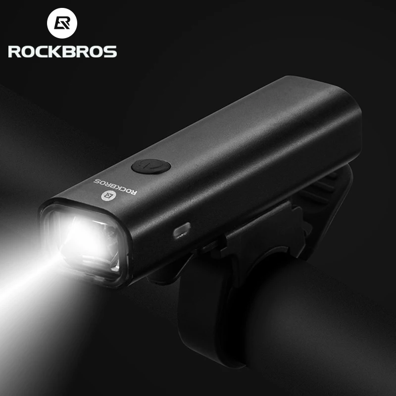 ROCKBROS велосипедный светильник, алюминиевый сплав, светодиодный, USB, перезаряжаемый, безопасность, MTB, передняя велосипедная лампа, велосипедный головной светильник, светильник-вспышка, Велосипедное оборудование