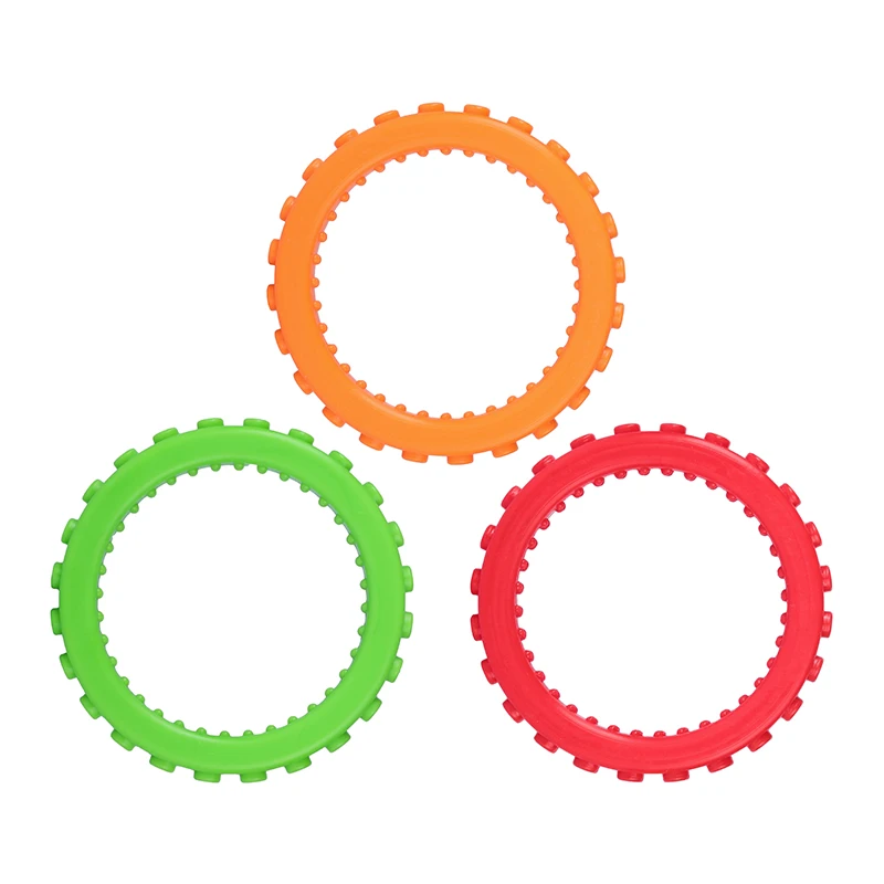 3Pcs Teething Bracelet Silicone Textured Teether Kids Fidget Chew Toys Autism Sensory Tool ADHD Special Needs