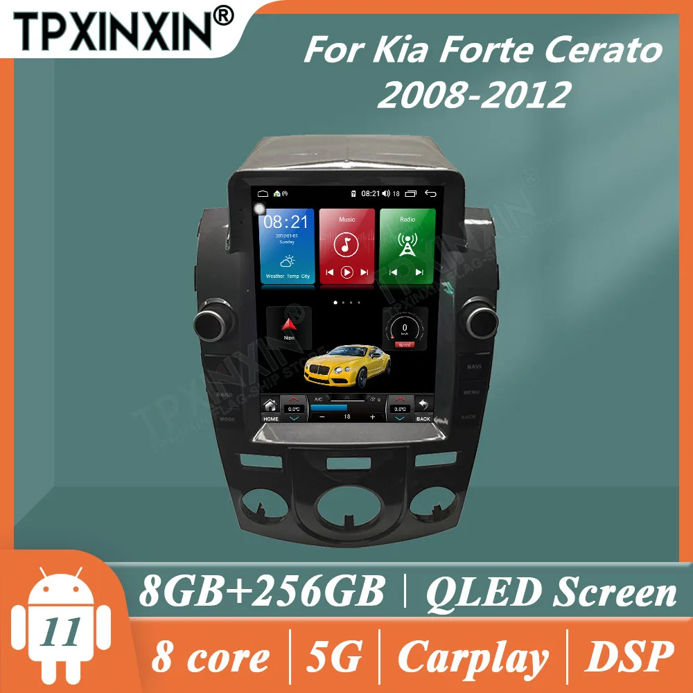 

for Kia Forte Cerato 2008 - 2012 Car Radio Tape Recorder 2 Din Android Tesla Stereo Autoradio Central Multimidia Video Player