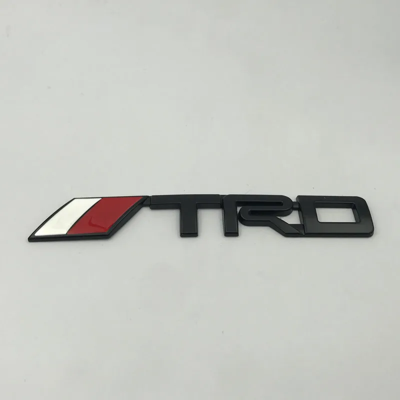 Подходит для Toyota логотип автомобиля TRD металлические ярлыки для украшения TRD стикер автомобиля модифицированный металлический логотип крыло боковая этикетка