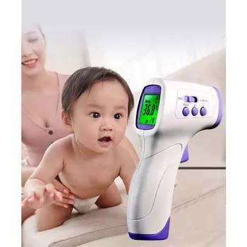 

LCD Backlight Body Thermometer Non-contact Infrared Thermometer Celsius Fahrenheit Temperature Portable Temperature Measure Tool