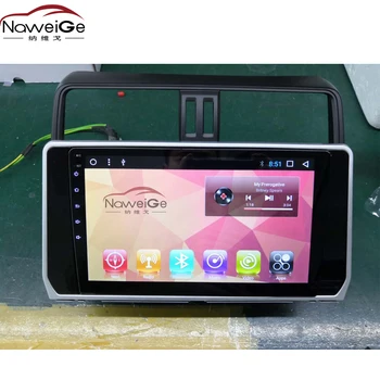 

NaweiGe 10.1Inch Car Multimedia Players for Toyota Prado 2018 Android Head Unit for Toyota Prado 2018 car audio system gps dvd