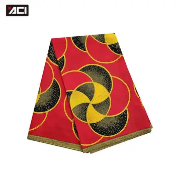 

ACI Free Shiping African Printed Fabric Veritable Wax Ankara Fabrics Wholesale African Wax Prints Fabric 6 Yards For Lady Dress