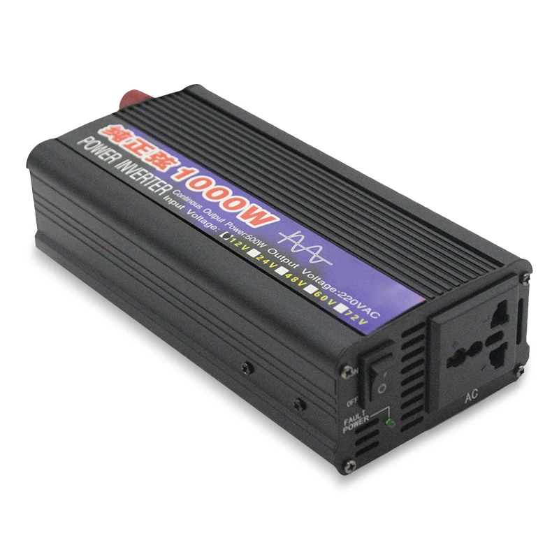 1000 Вт Инвертор 12 В 220 В Чистая синусоида DC12V/24 В к AC 220 В 50 Гц усилитель конвертера мощности для домашнего автомобиля инвертор