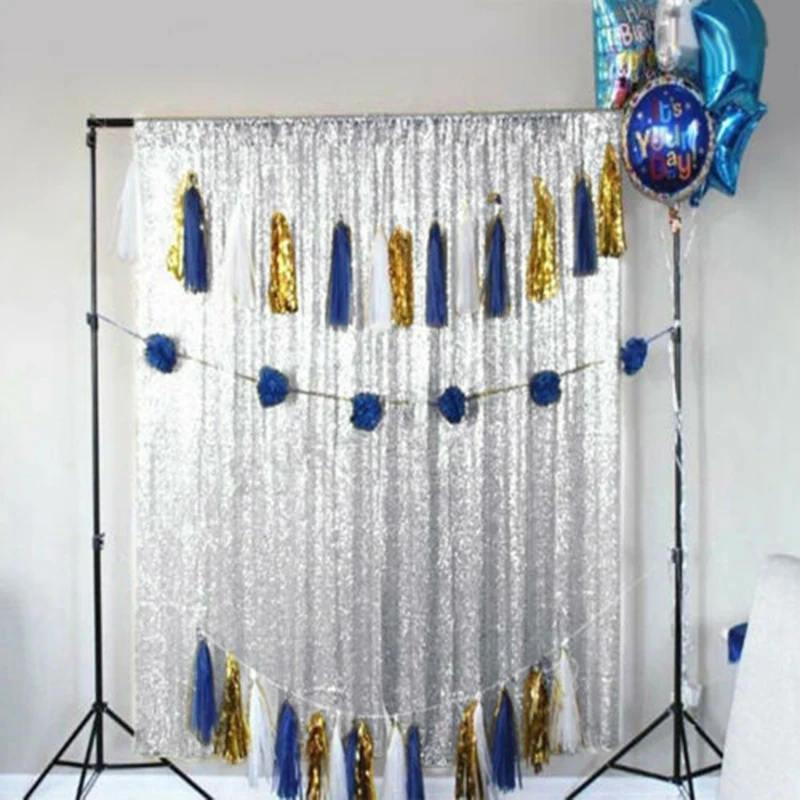 

Sparkly Sequins Backdrop Wedding Event Party Backdrop Curtain Decoration Photo Booth Background Display