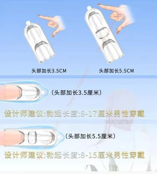 Penis Enlargement 50mm Reusable Condoms Penis Extender Sleeve Penis Foreskin Restoration Sex Toys For Man Adult Sexual Toys 4